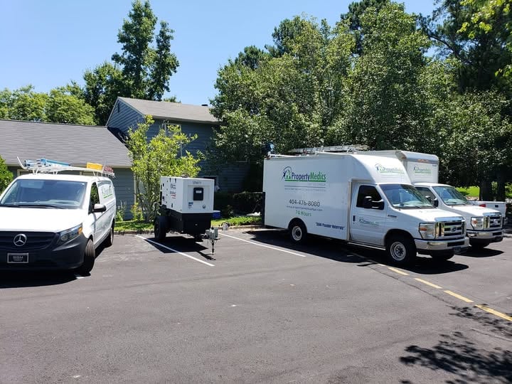 Property Medics of Georgia service vans
