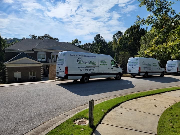 Property Medics of Georgia service vans
