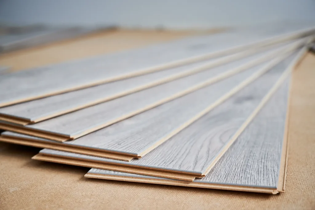 wood and laminate flooring samples