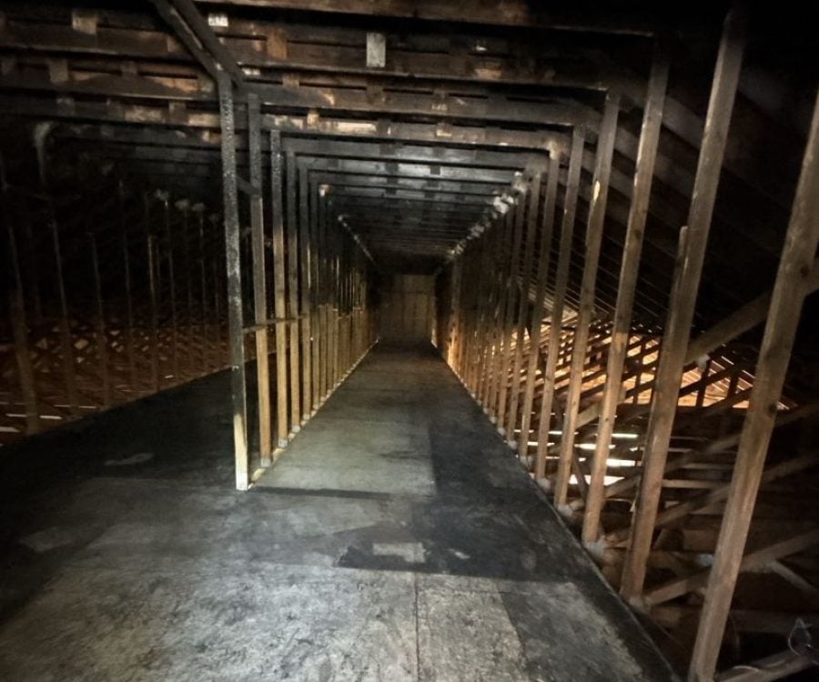 interior -after commercial fire damage restoration case study