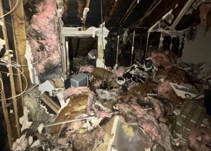 Atlanta, GA Residential Fire Damage Restoration Case Study - Before Photo
