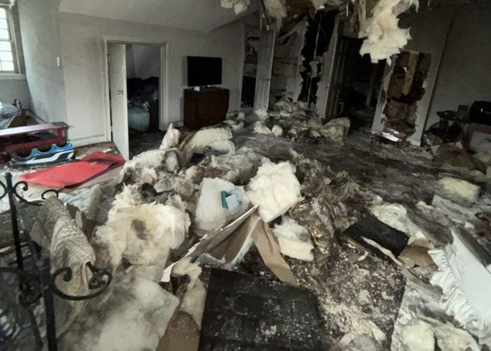 Atlanta, GA Residential Fire Damage Restoration Case Study - Before Photo