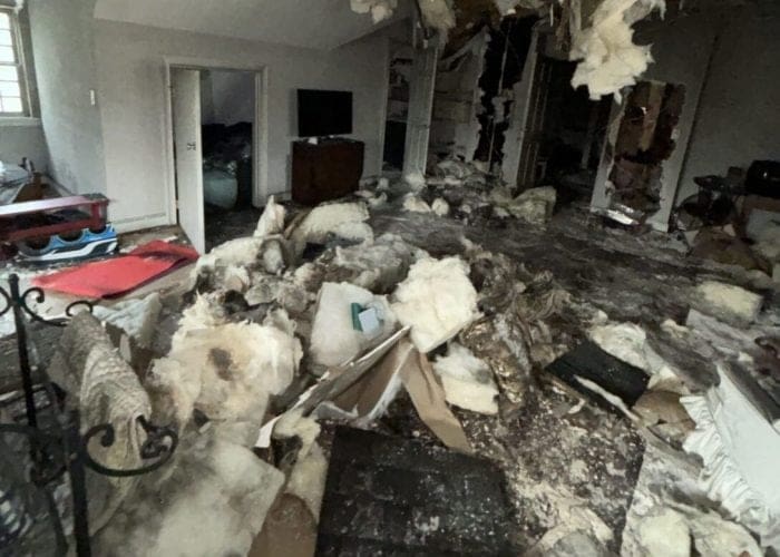 Atlanta, GA Residential Fire Damage Restoration Case Study - Before Photo