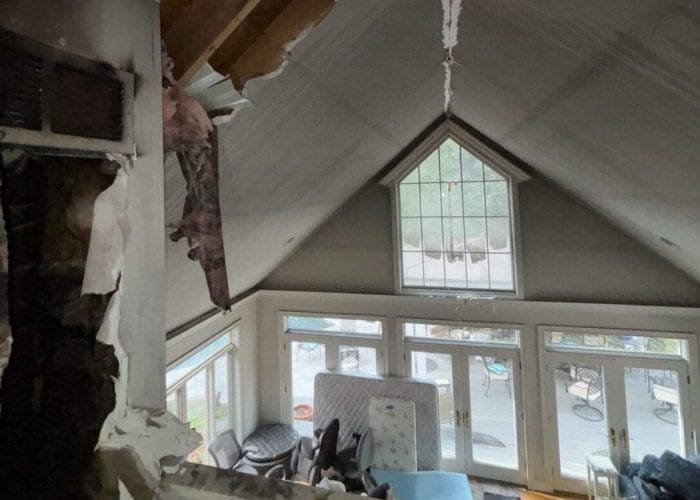 Atlanta, GA Residential Fire Damage Restoration Case Study - Before Photo